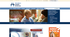 Desktop Screenshot of hamiltonhealthsciences.ca