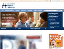 Tablet Screenshot of hamiltonhealthsciences.ca